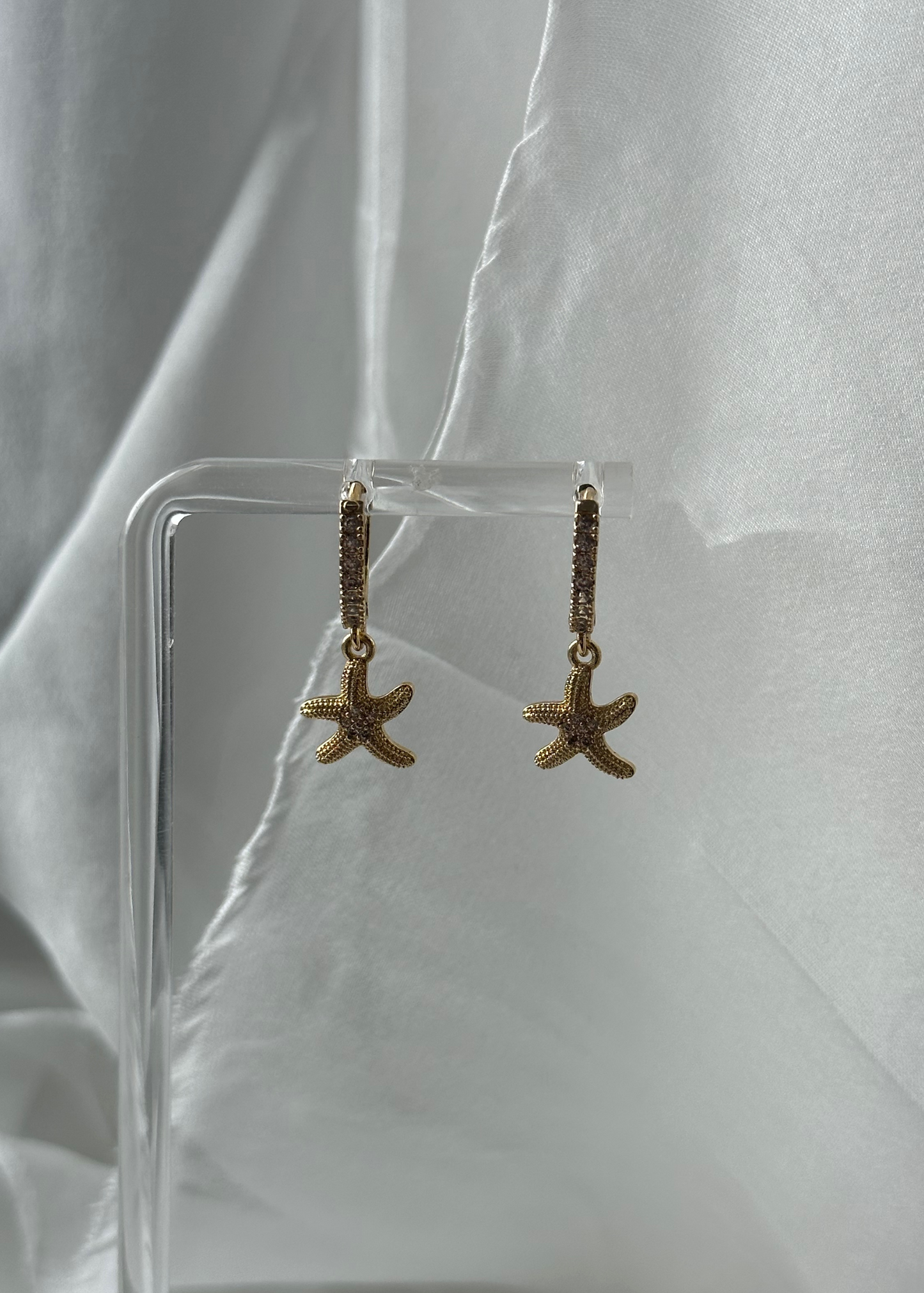 Starfish Huggie Hoop Earrings
