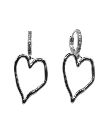 Hannah Silver Huggie Earrings