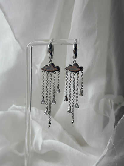 Claudia Silver Huggie Earrings