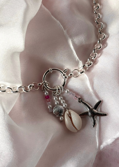 Kailani Pink Silver Necklace