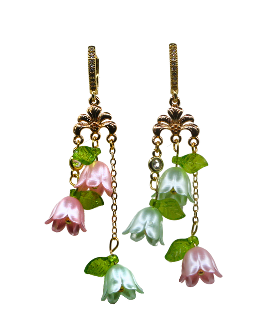 Lily of the Valley Huggie Earrings