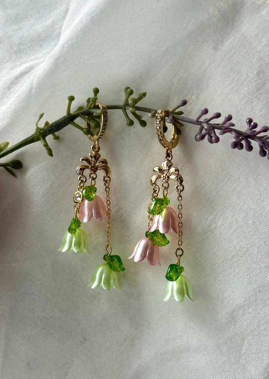Lily of the Valley Huggie Earrings