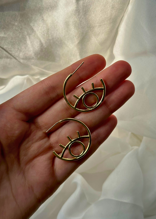 Isabella Stud Hoop Earrings