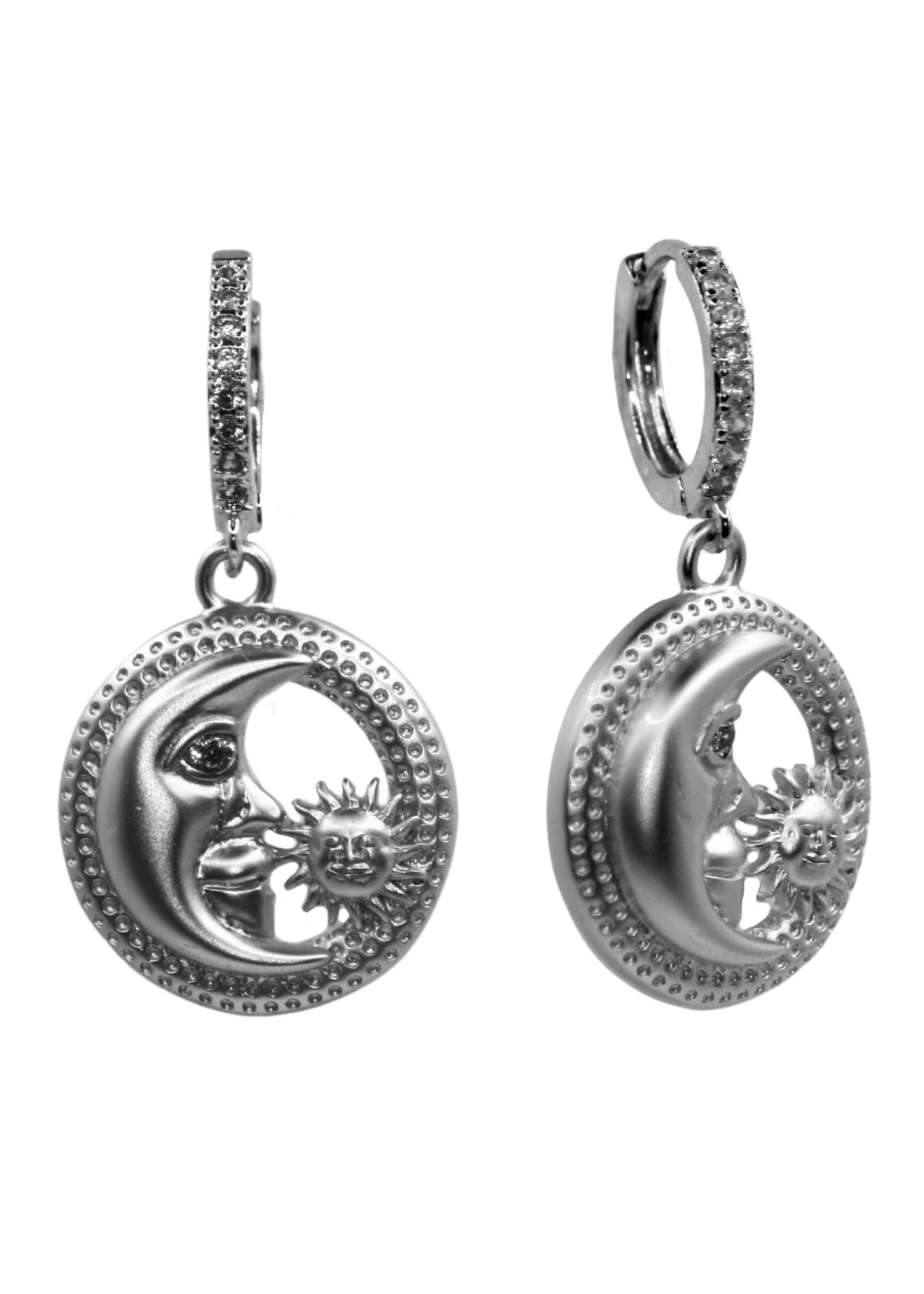 Artemis Silver Huggie Earrings